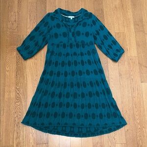 Umgee Teal Patterned Dress
